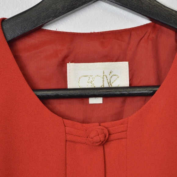 Caché Asian Inspired Red Women's Dress - Picture 3 of 5